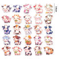 Cartoon Cow Sticker Colorful Cartoon Cow Stickers Fun Animal Decals for Kids Skateds Luggage More Waterproof Vinyl Art Decoration for Diy Projects Perfect Reward Stickers for Southeast Asian. 