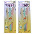 Tinkle Pack of 3 - Girls Hair Razor with Stainless steel blades. 