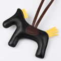 EverToner Fashion PU Leather Horse Keychain Handmade Pony Charm Accessories Key Chains for Women Bag Key Ring. 