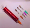 mehndi injection pen with 8 extra needle, create amazing henna designs by henna applicator pen. 