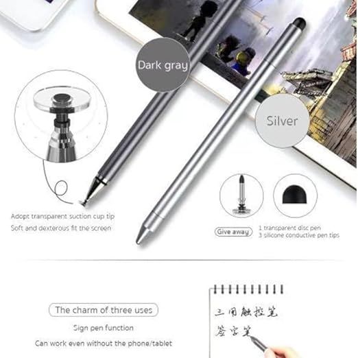 COTECI Three in One Stylus Pen For Tablet Android iOS Phone Tablete Pen For Xiaomi Lenovo iPad Pro Touch For Apple Pencil 1 2