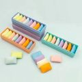 1 Box Of 8pcs Rainbow-colored Erasers, Cute And High-value Erasers For Students, Less Crumbs And No Marks. 