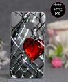 HTC M9 Mobile Cover Heart Style - Multicolor. 