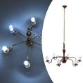 Antique 1:87 HO Scale Metal Ceiling Light Hanging Chandelier for Model. 