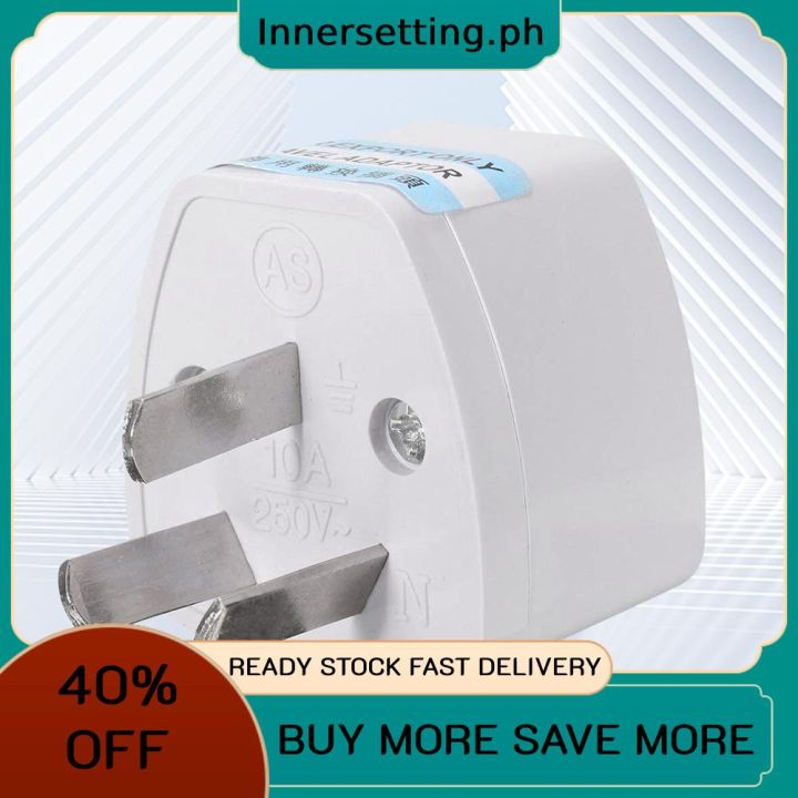 Australian Electrical Socket 10A 250V AU Adapter Outlet Triangular Charger Plug Australia Power Converter for Official Travel