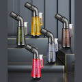 Large-Fire Mini Welding Transparent Funnel Elbow Torch Lighter Inflatable and Convenient Air Adjustment LighterBK891. 