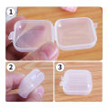Small Jewelry Box with Lid 100pcs Mini Transparent Plastic Jewelry Box with Hinged Lid for Rings Earrings Compact Square Storage Container Buyers' Choice Transparent Jewelry Container. 