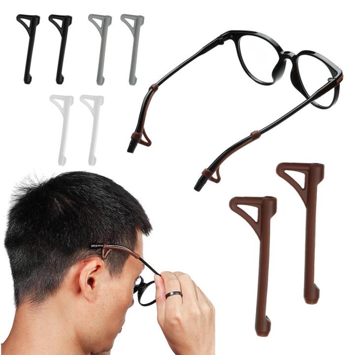 5Pairs Durable Sports Silicone Ear Hook Glasses Cover Anti-slip Glasses Legs Sleeve