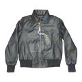 Matte Black Bomber Jacket For Men. 