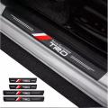 4Pcs Car Door Sill Strip Anti Scratch Protector Sticker  - TRD. 