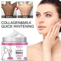 Face Body Brightening Cream Thigh Underarm Inner Melanin Lightening Lotion Feminine Gentle Nourishing Dark Skin Care Cream New. 
