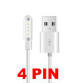 Replacement 2 Pin 4 Pin USB Magnetic 7.62mm Gap Charing Cable Charger For Children watches Q12 S12 S2 Q15 smart watches. 