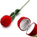 Rose Flower Ring Box / Ring Container / Jewelry Holder. 