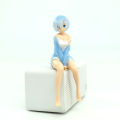 14CM Rem Ram Figure Anime Re:Life In A Different World From Zero Ram Rem Sit Down PVC Collection Action Figure Model Toys Dolls. 