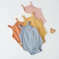 Summer Newborn Baby Rompers Clothes Cotton Children Boy Bodysuits Sleeveless Strap Baby Jumpsuit One-piece Toddler Girls Outfits. 