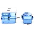 Blue Plastic Waterproof Receiver Receiving Box for Huanqi 727 / Slash RC Car Upgrade Parts. 
