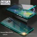 【Miga Plaza】 For Huawei Mate 20 Pro Magnetic Case 360 Front+Back double-sided 9H Tempered Glass Case For Huawei Mate 20 Pro Metal Bumper Case. 