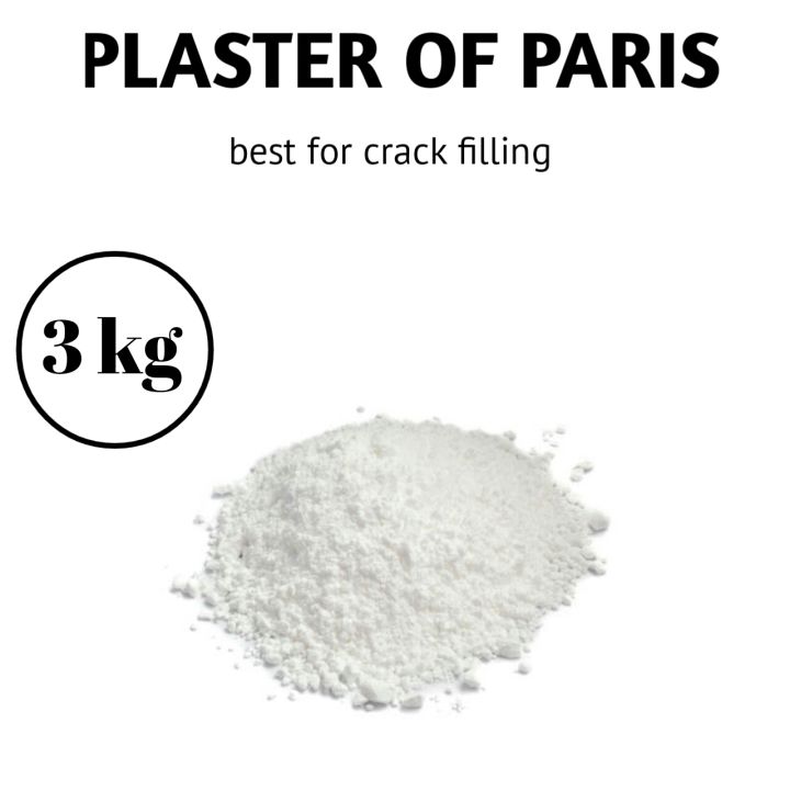 3 kg Plaster Of Paris (Gypsum Powder) for crack filling & tiles, paint Repairing