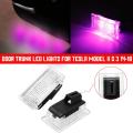 Commonly 1 Pair Car Door LED Light Trunk Boot Foot Well Glove Box Light For TESLA MODEL X S 3. 