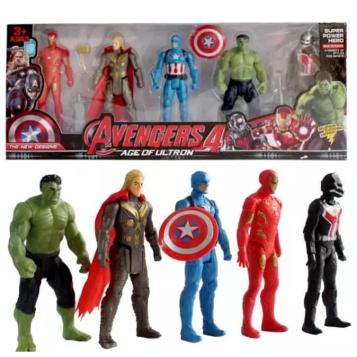 Avengers Pack Of 5 Superheroes Action Figures & Collectibles