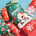 5/10Pcs New Year 2022 Candy Bag Santa Gift Bag Snowflake Crisp Drawstring Bag Merry Christmas Decorations For Home Noel Present. 