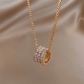 Korean Style Pearl Stone Cylinder Pendant Long For Woman Sweater Jewelry Party Girl Elegant Sweater Chain. 