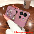 Casing infinix note 30 pro 30 vip infinix note 30 5g infinix note 30i 2023 phone case Softcase Electroplated silicone shockproof Cat cartoon with holder Cover new design DDKTM01. 