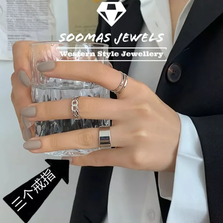 Stylish%20Pack%20of%203%20Rings%20For%20Girls%20Birthday%20Gift%20Punk%20Cool%20Hip%20Pop%20Rings%20Size%20Adjustable%20Alloy%20Rotate%20Ring%20For%20Women%20Party%20Gift%20Black%20Rings%20For%20Girls%20Soomas%20Jewels%20Rings%20-%20Image%208