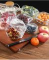 25/ 50/100 Pcs Disposable Cling Film Cover Elastic Food Grade Fruit Vegetable Storage Wraps Reusable Bowl Dish Plate Cup Cap Transparent Universal Food Cover Stretch Lids Cookware Kitchen Seal Preservation Vacuum Dust Proof Plastic Fresh Keeping Saver Bag. 