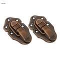 2X Toggle Latch Wooden Box Latch Clasp Clip for Jewelry Trinket Box Suitcase Red. 