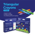Triangular Crayons - 12 Sticks. 