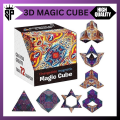 SP Dealz  Magic Cube Puzzle Box Infinity Cubes Fidget Cube 24 Rare Transforms Into Over 70 Shapes Magic Cube 3D  Fidget Cube Puzzle Game Shape Shifting Cube. 