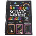 A5 SCRATCH NOTE PAD Scratch book with wooden stick scratch notepad. 