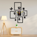 Wooden Wall Clock Stylish Design Home Decoration Wall Hanging Clock. New Acrylic DIY Wooden Wall Clocks For Gifts, 3D Wall Clock For Bedroom, Acrylic Wall Clock, 3D Wooden Wall Clock Stylish Design, 3D DIY Wall Clock. 
