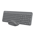 A4tech Fstyler FG3300 Air2 2.4G QuietKey 2-Zone Wireless Keyboard Mouse Combo - Silent Keyboard + Silent Mouse - Lift in Air Multimedia Mouse - 2000 DPI Adjustable - For PC, Laptop, Windows, Mac, Linux. Smart TV. 