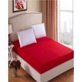 Red fitted bed lining king size 180*200 cm. 