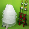 Cancan Skirt Stitched Ring Hoops 4 Frills Under Skirt, Maxi Frock Lehnga hard net skirt 4 layered. 