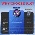 S10 Mobile Phone Magnetic Semiconductor Refrigeration Type-C System Cooling Fan Radiator for IPhone IOS Android PUBG Game Cooler. 