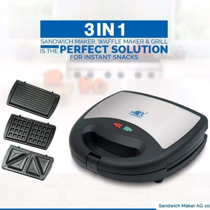 Sandwich%20Maker%20Anex%20AG-1039%20C%203%20in%201%20-%20Deluxe%20Sandwich%20Maker%20-%20750%20Watts%20-%20Black%20&%20Silver%20-%20Image%202