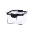 Transparent Sealed Storage Box Kitchen Food Grain Containers Square Nut Snack Storage Tank Airtight Pantry. 