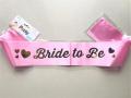 Bride to Be Sash Wedding Bridal Shower Decorations,-(K.S.). 