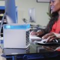 Arctic Air Cooler Portable Mini Air Cooler Mobile Air Conditioner Arctic Air Air Conditioner Evaporative Cooler Portable Air Conditioner with Water Cooling Humidifier and Air Purifier Portable table. 