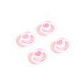 4Pcs Kawaii Pacifier Model Mini Doll Pacifier Miniature Plastic BJD Doll Dummy Pacifier Pink/Blue Cute Doll Pacifier Accessories OB11. 
