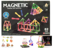 82pcs Magnetic Sticks Building Blocks Toys, Magnet Construction Build Kit Education Toys 3D Puzzle for Kids and Adult, Magnetic Sticks and Non-magnetic Balls Playing Stacking Game. 