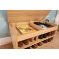 Shoe Rack with Storage Wooden Shoe Changing Stool Simple Modern  Storage Shoe Stool Sitting Type Wearing Shoe Stool Shoe Rack Bench. 