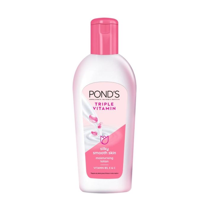 POND’S Triple Vitamin Moisturizing Lotion – Vitamin B3, E & C | Silky ...
