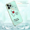 Jizetin (Free Lanyard) for OPPO F11 Pro Back Cover Honeypot Pooh Luxury 6D Plating Case Side Pattern Soft Silicone Square Mobile Phone Cases. 