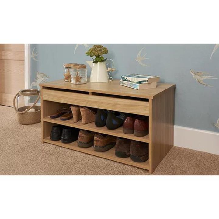 Shoes storage rack with seat