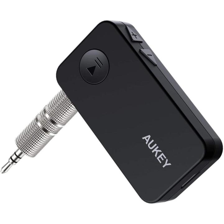 AUKEY_Bluetooth 5.0 Receiver Portable Wireless Audio Receiver Car Kit Voice Assistant, Hands-Free Calling and 3.5mm Stereo Jack