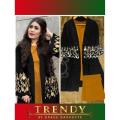 Embroidered Black Color Gown With Different Inner & Trouser Colors For Girls & For Women. 